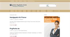 Desktop Screenshot of parken-flughafen-24.de